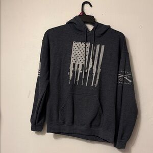 Grunt Style Charcoal Graphic Hoodie
